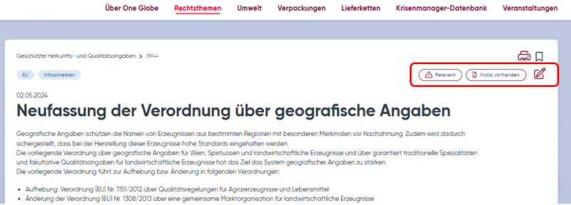 Screenshot Beitrag, Symbole