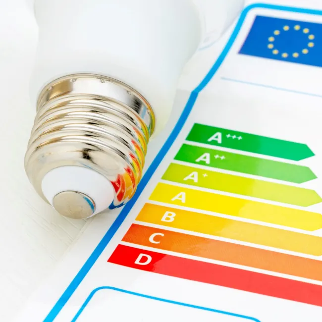 Abbildung des Fachthemas Ökodesign, Energie- und Effizienzlabel